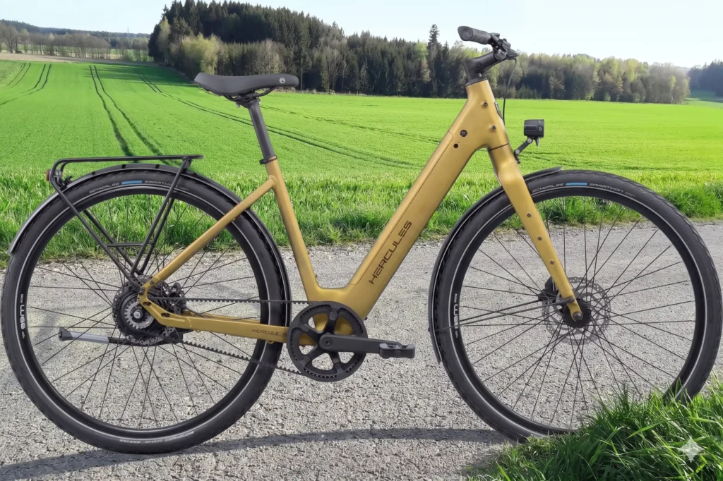 Fahrrad gelb hercules bike wien